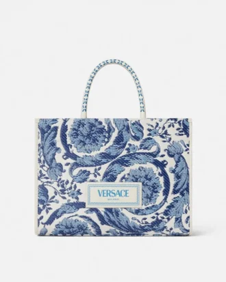 Athena Large Raffia Tote