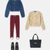 Barocco Allover Jacquard Kids Cardigan