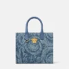 Barocco La Medusa Denim Small Tote Bag
