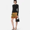 Barocco Pleated Mini Skirt