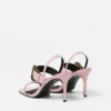 Baroque Buckle Patent Emily Sandals