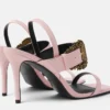 Baroque Buckle Patent Emily Sandals