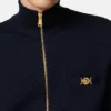 Cashmere-Cotton Knit Zip Sweater