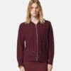 Cashmere-Wool Knit Zip Hoodie