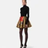 Cheetah Barocco Silk Duchesse Ballet Skirt