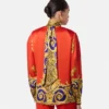 Cheetah Barocco Silk Lavalli&egrave;re Shirt