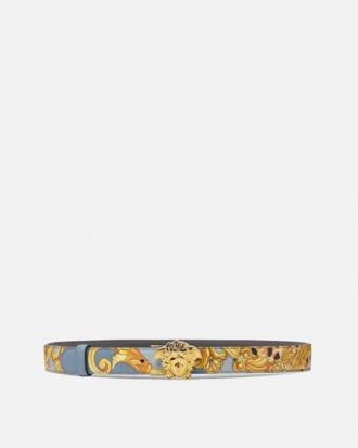 Cheetah Foulard La Medusa Leather Belt 3 cm