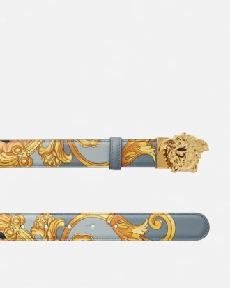 Cheetah Foulard La Medusa Leather Belt 3 cm