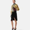 Cheetah Foulard Silk Lavalli&egrave;re Shirt