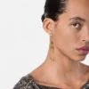 Crystal Medusa Star Drop Earrings