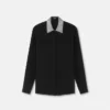 Crystal Silk Crépe Fitted Shirt