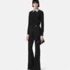 Crystal Silk Crépe Fitted Shirt