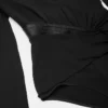 Deep V-Neck Crépe Bodysuit