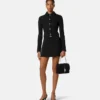 Double-Wool Crépe Crop Jacket