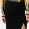 Draped Midi Skirt