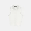 Embellished Cashmere-Blend Knit Vest