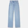 Embellished High-Waist Regular-Fit Jeans