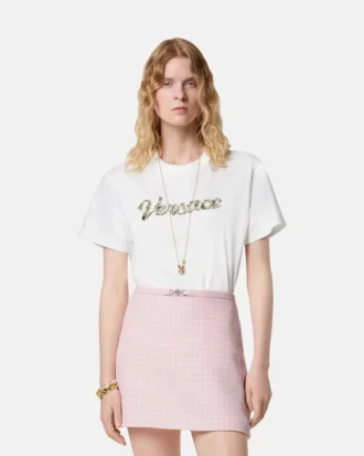 Embroidered Cotton-Jersey T-Shirt