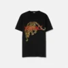 Embroidered Versace Leopard T-Shirt