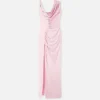Envers-Satin Crépe Draped Gown