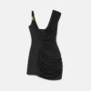 Envers-Satin Crépe Draped Mini Dress