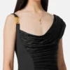 Envers-Satin Crépe Draped Mini Dress