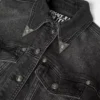 Floral V-Emblem Denim Jacket