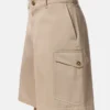 Gabardine Cargo Shorts
