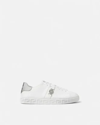 Greca Leather Sneakers Greca Leather Sneakers