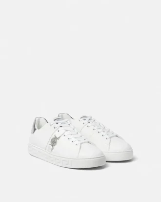 Greca Leather Sneakers Greca Leather Sneakers