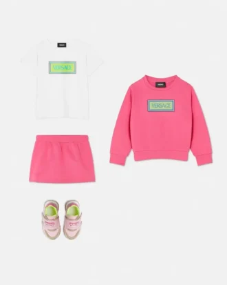Kids Embroidered Cotton-Jersey Skirt