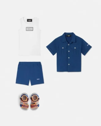 Kids Embroidered Cotton Shirt