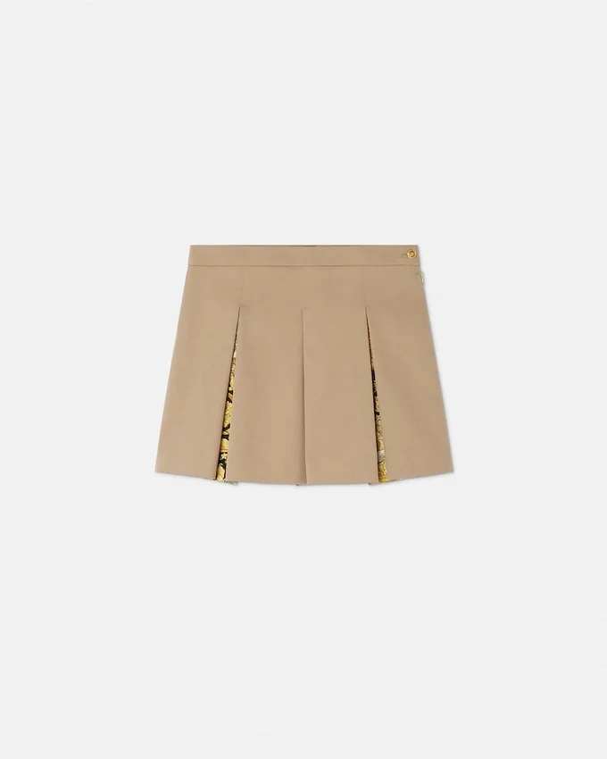Kids Printed Cotton-Gabardine Pleated Skirt Kids Printed Cotton-Gabardine Pleated Skirt