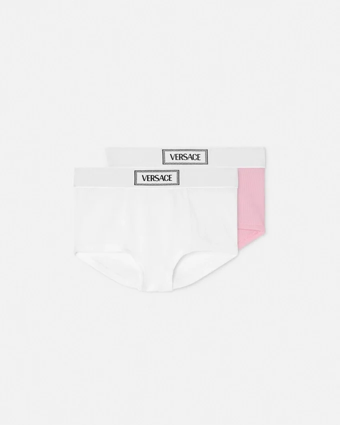 Kids Ribbed Cotton-Jersey Trunks 2-Pack Kids Ribbed Cotton-Jersey Trunks 2-Pack