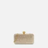 La Medusa Embellished Satin Clutch