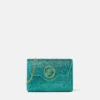 La Medusa Embellished Satin Clutch