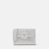 La Medusa Embellished Satin Clutch