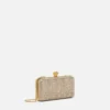 La Medusa Embellished Satin Clutch