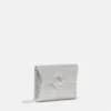 La Medusa Embellished Satin Clutch