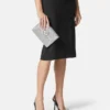 La Medusa Embellished Satin Clutch
