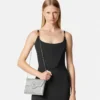 La Medusa Embellished Satin Clutch