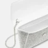 La Medusa Embellished Satin Clutch