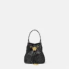 La Medusa Embellished Satin Mini Bucket Bag