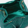 La Medusa Embellished Satin Mini Bucket Bag