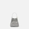 La Medusa Embellished Satin Mini Bucket Bag