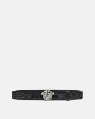 La Medusa Jacquard Canvas Belt 4 cm La Medusa Jacquard Canvas Belt 4 cm