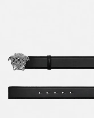 La Medusa Leather Belt 4 cm La Medusa Leather Belt 4 cm