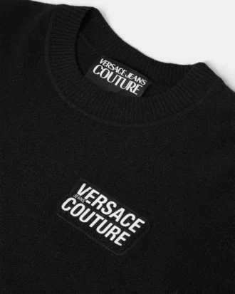 Logo Cashmere-Blend Knit Sweater