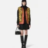 Logo Knit Long Turtleneck Sweater
