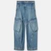 Low-Waist Cargo Jeans